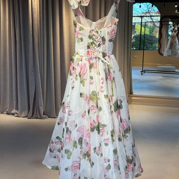 Milla Tender floral midi tie-strap dress - Picture 6 of 8